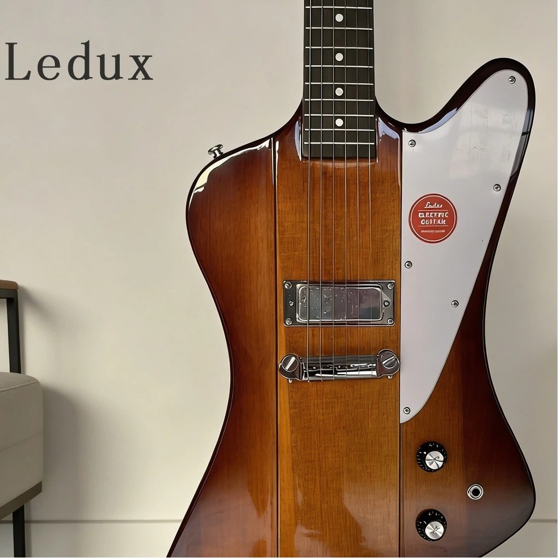 Electric Guitar Mahogany Body&Neck Chrome Part Rounded fret Edge in stock