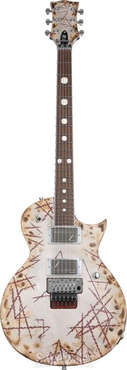 ESP E-II RZK-II Burnt Richard Z. Kruspe Signature Electric Guitar – Distressed