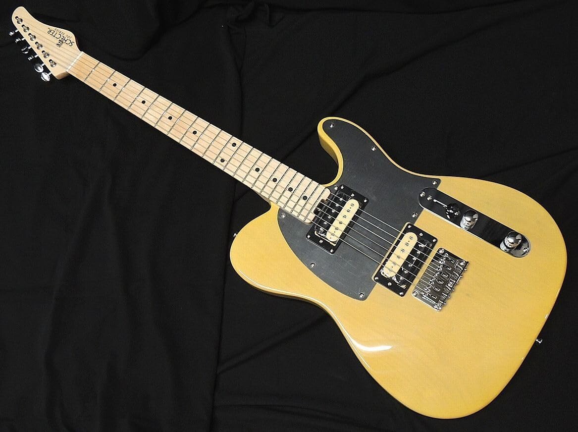 SCHECTER LINE OL-TE-2H-FXD Butterscotch Telecaster Type Guitar with Gig Bag