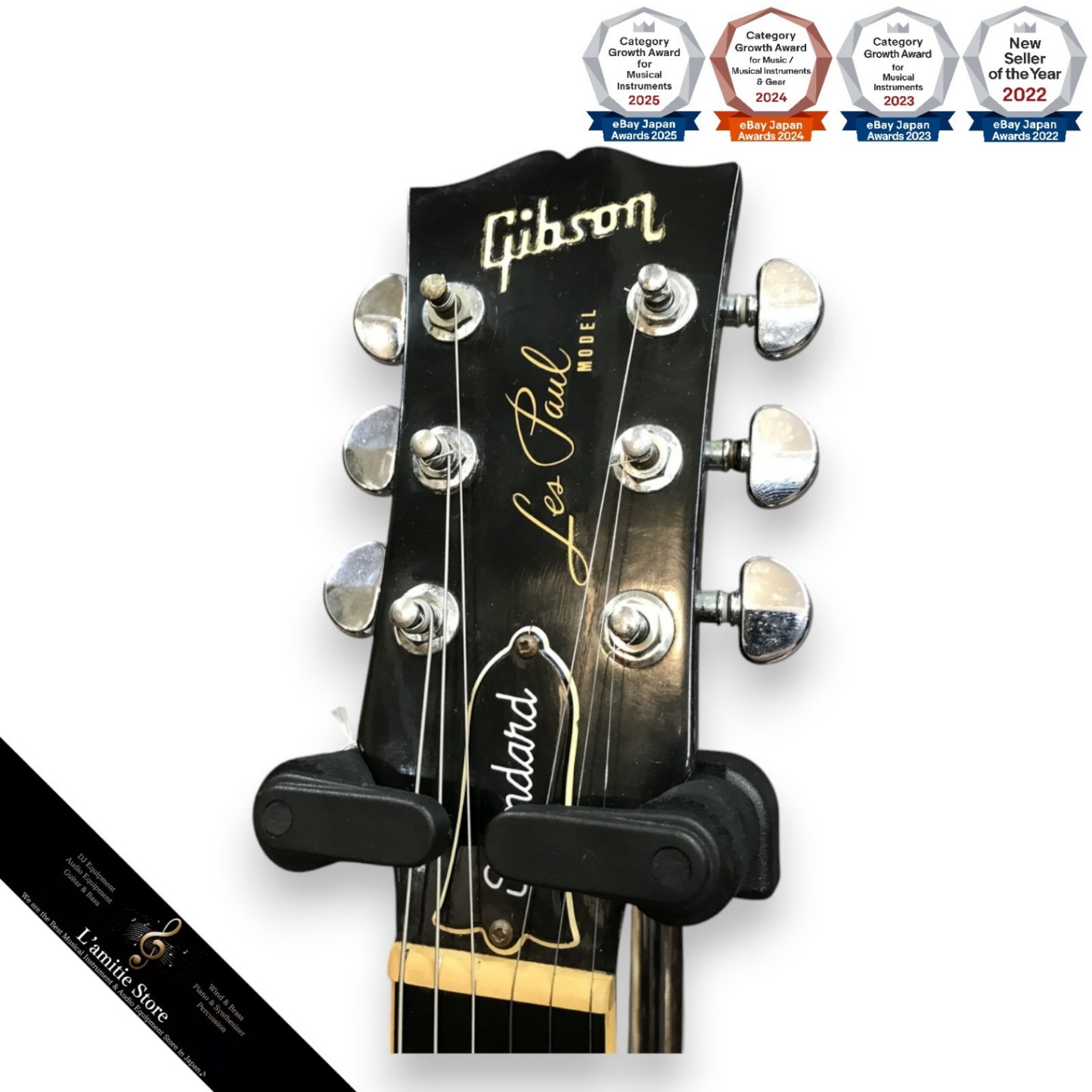 Gibson Les Paul Standard Electric Guitar Tim Show P.A.F Ebony Black 1P Mahogany