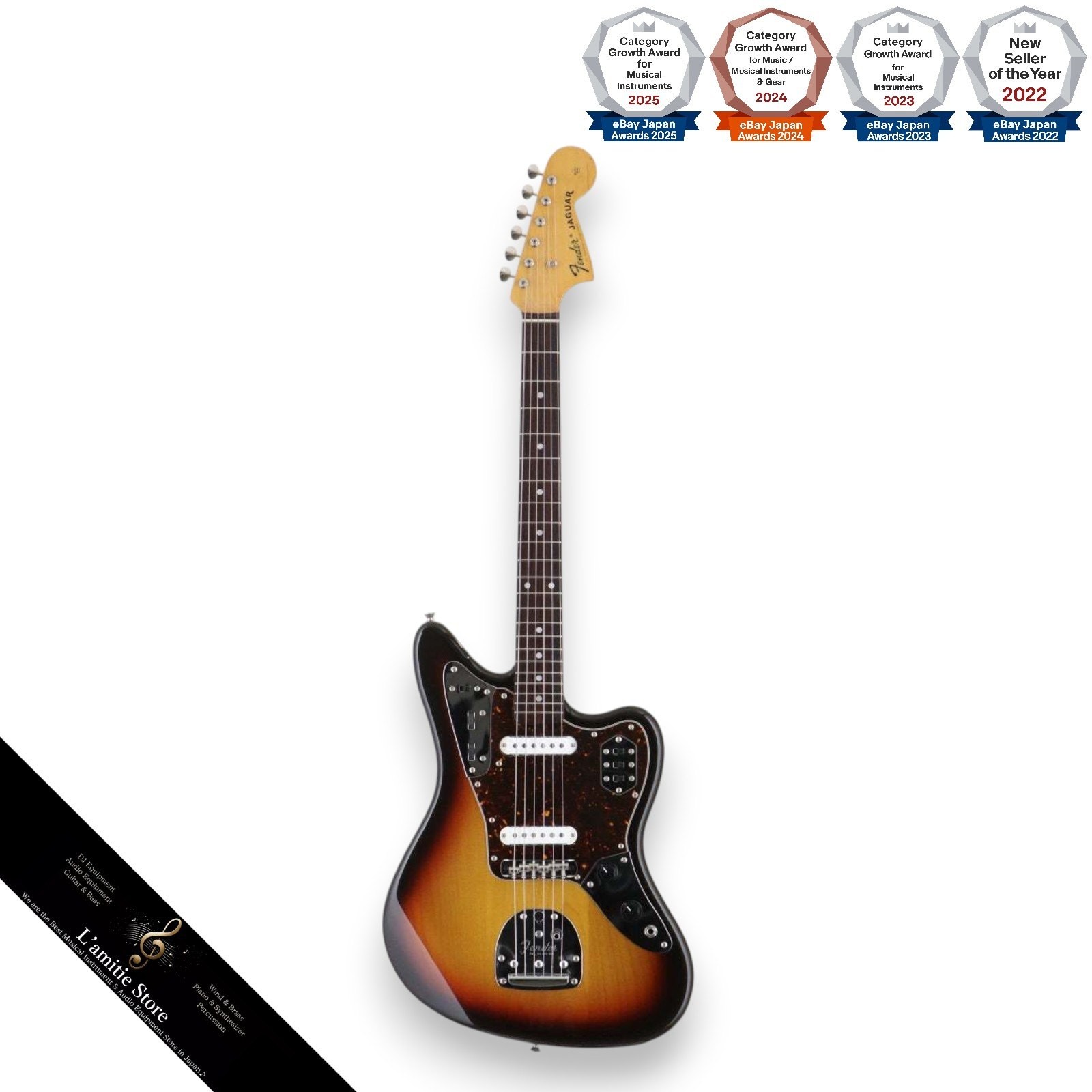 Fender Japan JG66 Jaguar Short Scale Bass 3TS 24in Offset Model