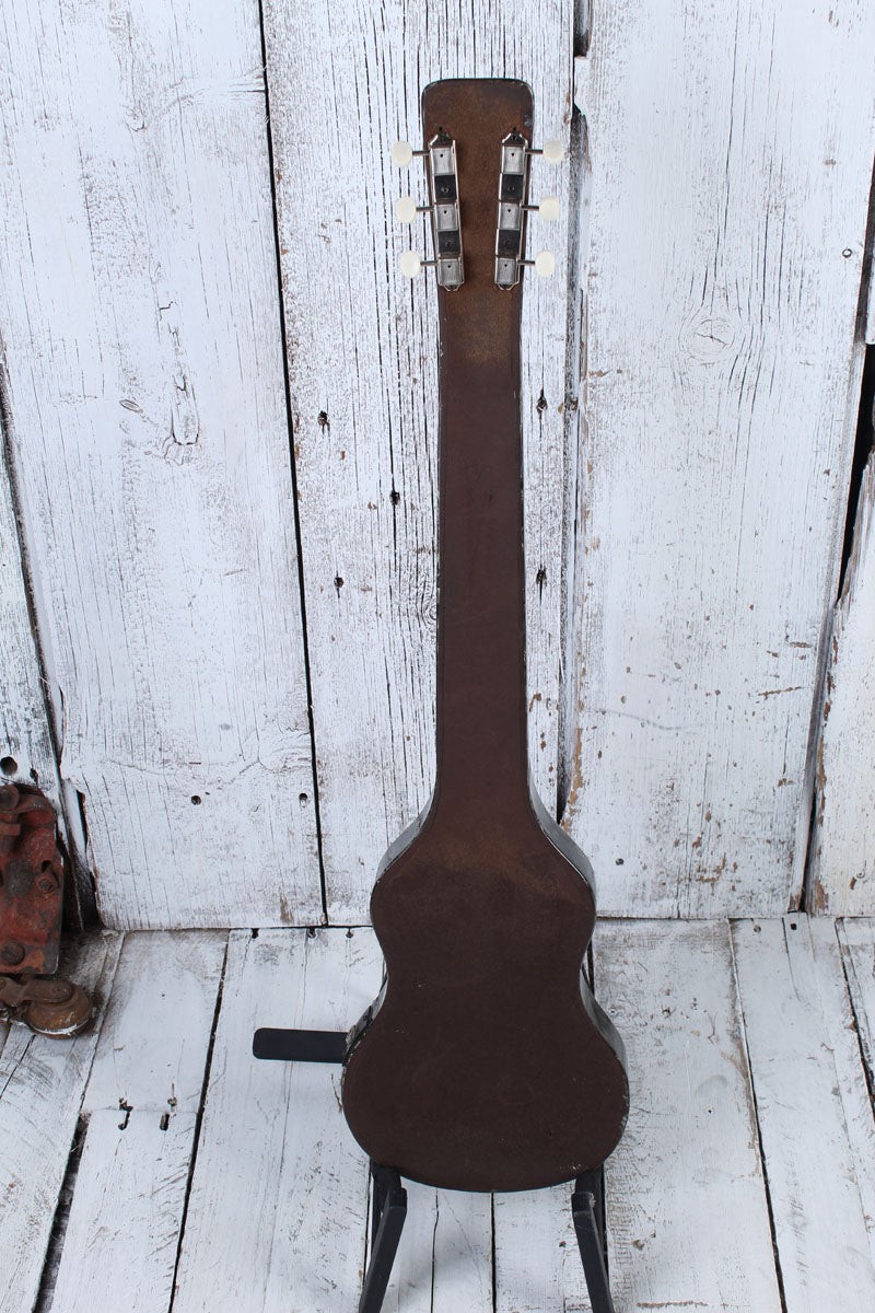 Loney Music Vintage 1950s Lap Steel Electric Guitar with Original Chipboard Case