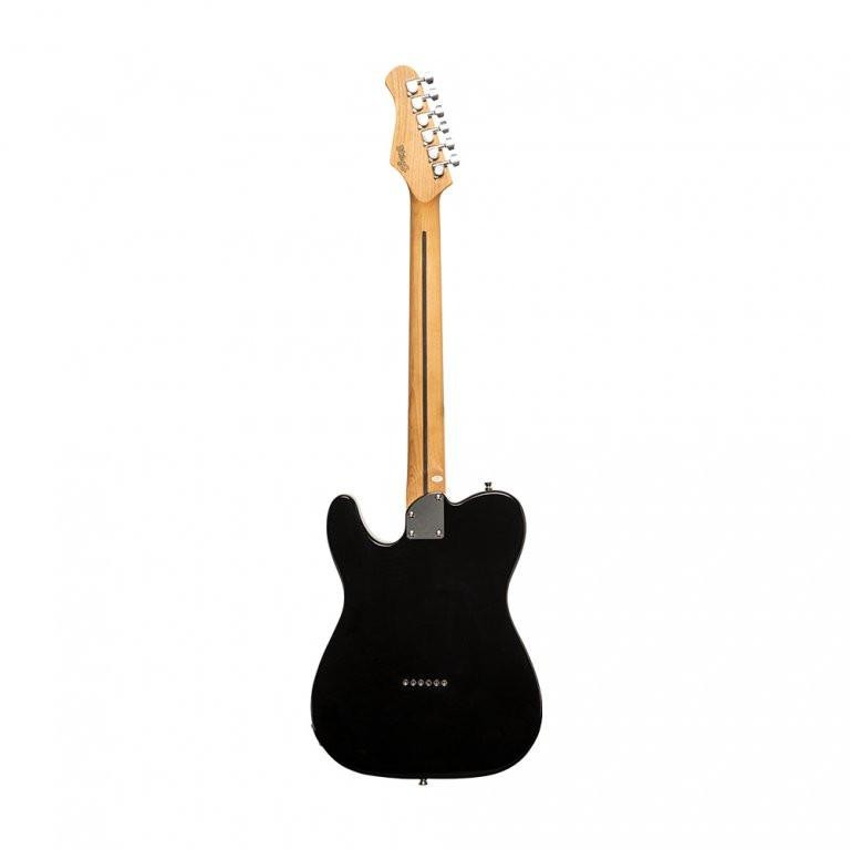 STAGG VINTAGE SERIES T-PLUS TELE HS ELECTRIC GUITAR / BLACK | MAPLE