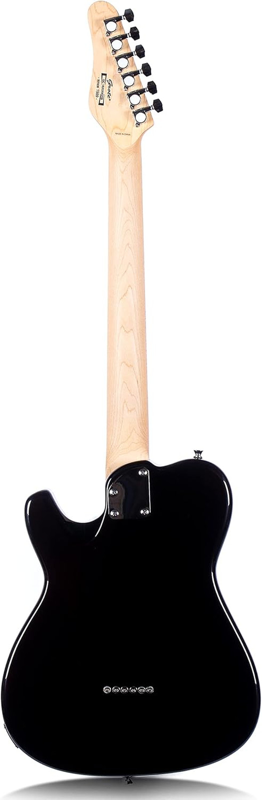 Grote Electric Guitar Semi-Hollow Body Single F-Hole Printed Tele Style Guitar