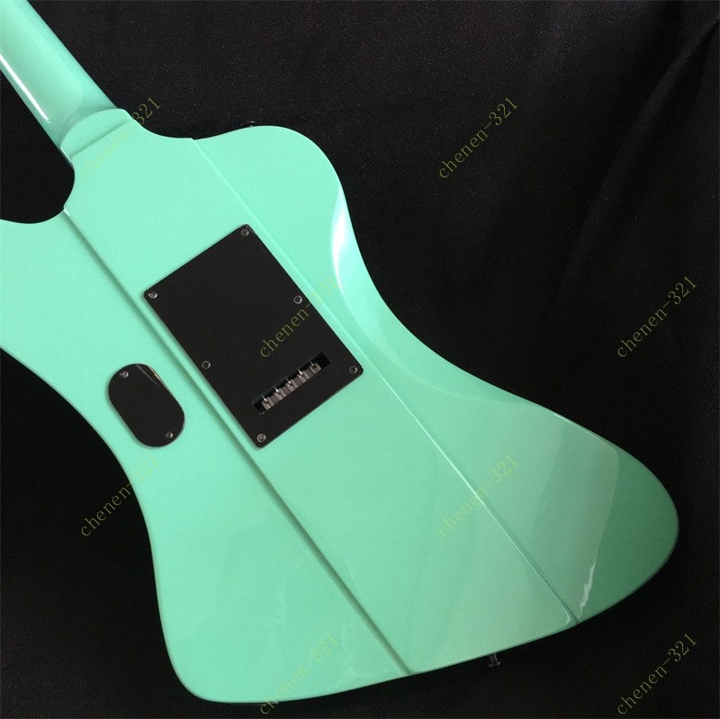 Solid Electric Guitar 648mm Scale Length Stainless Rounded Fret Surfing Green