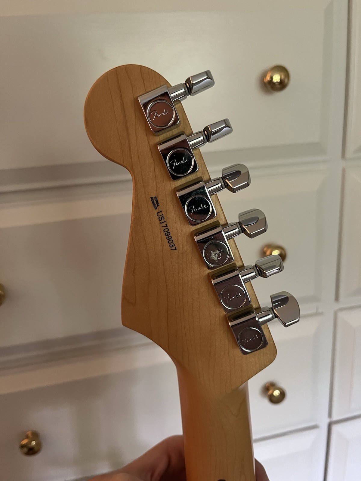 2018 U.S. American Pro Stratocaster Rosewood Olympic White w/Elite Molded Case