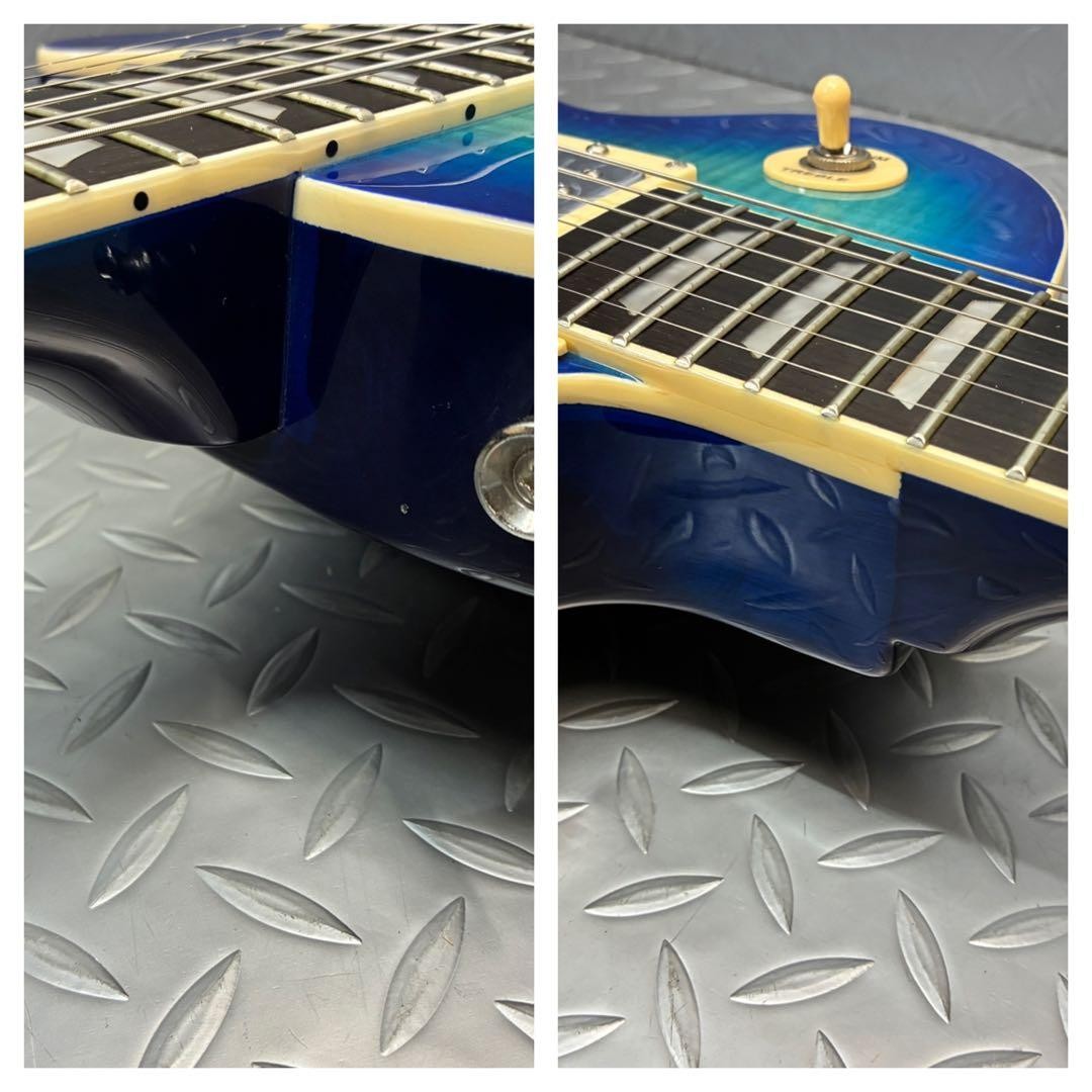 Goku Blitz Les Paul Blp-450 See-Through Blue Maintained