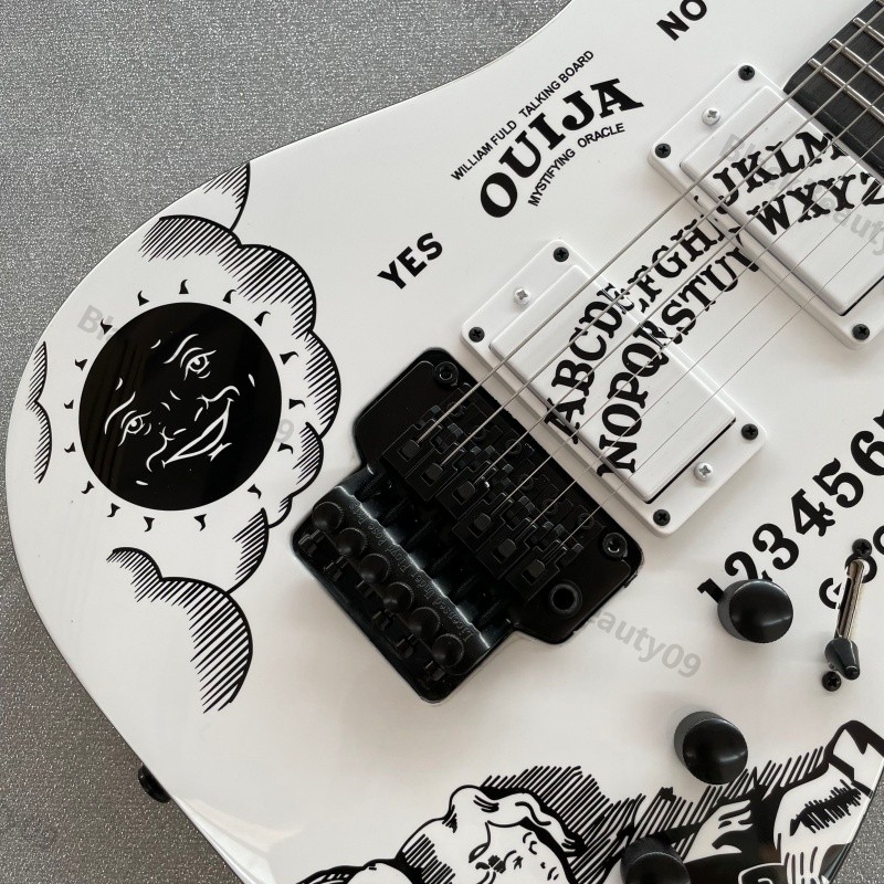 KH-Ouija Solid Body Electric Guitar Stainless Rounded Fret Edge C Shape Neck