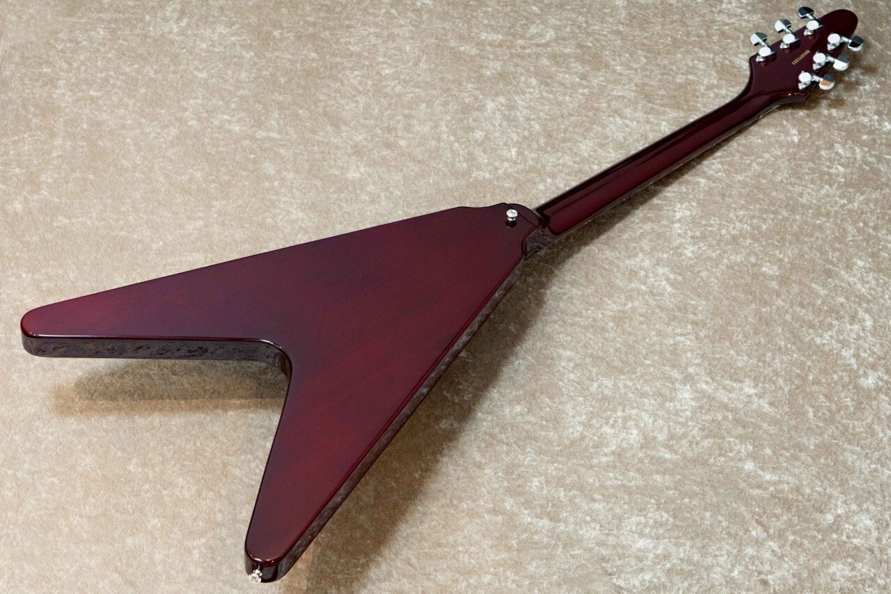 Edwards Flying V-type E-FV-LTD CH Cherry Red Electric Guitar From Japan
