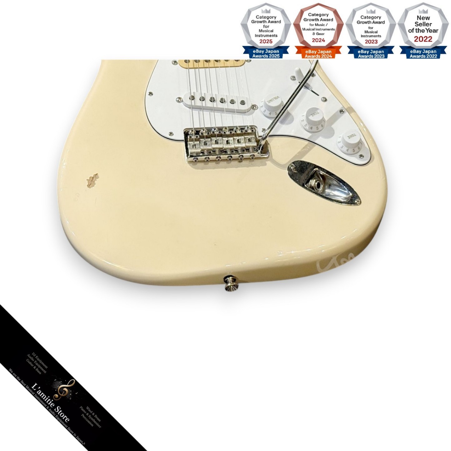 Fender Japan ST57140YM VWH Stratocaster Guitar Rare 90s Era Signature Yngwie Ma