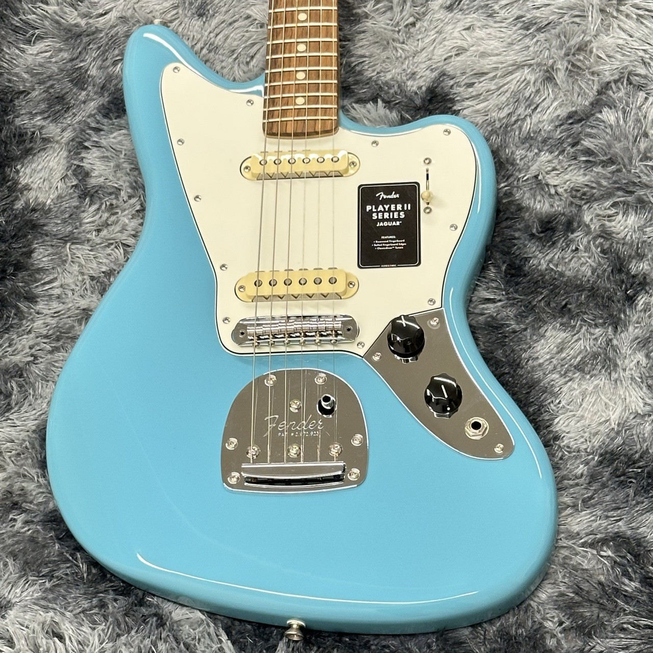 Fender Player II Jaguar Aquatone Blue Electric Guitar #BE11493