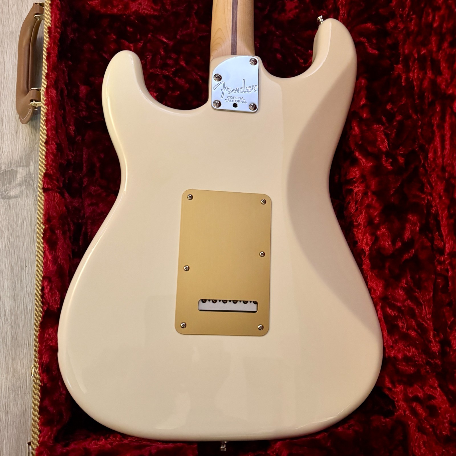 Fender Custom American Deluxe Stratocaster Olympic White UPGRADES G&G USA Strat