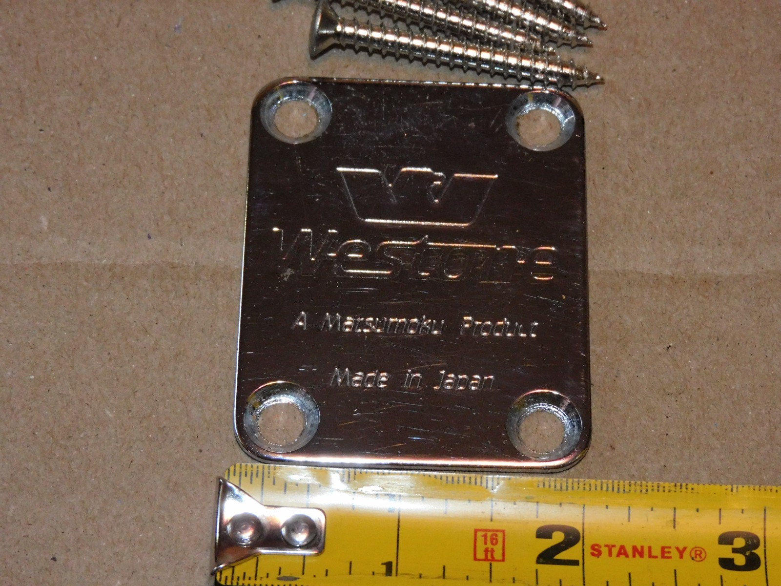 Vintage Westone Spectrum SX Guitar Neckplate Matsumoku Japan Parts Project