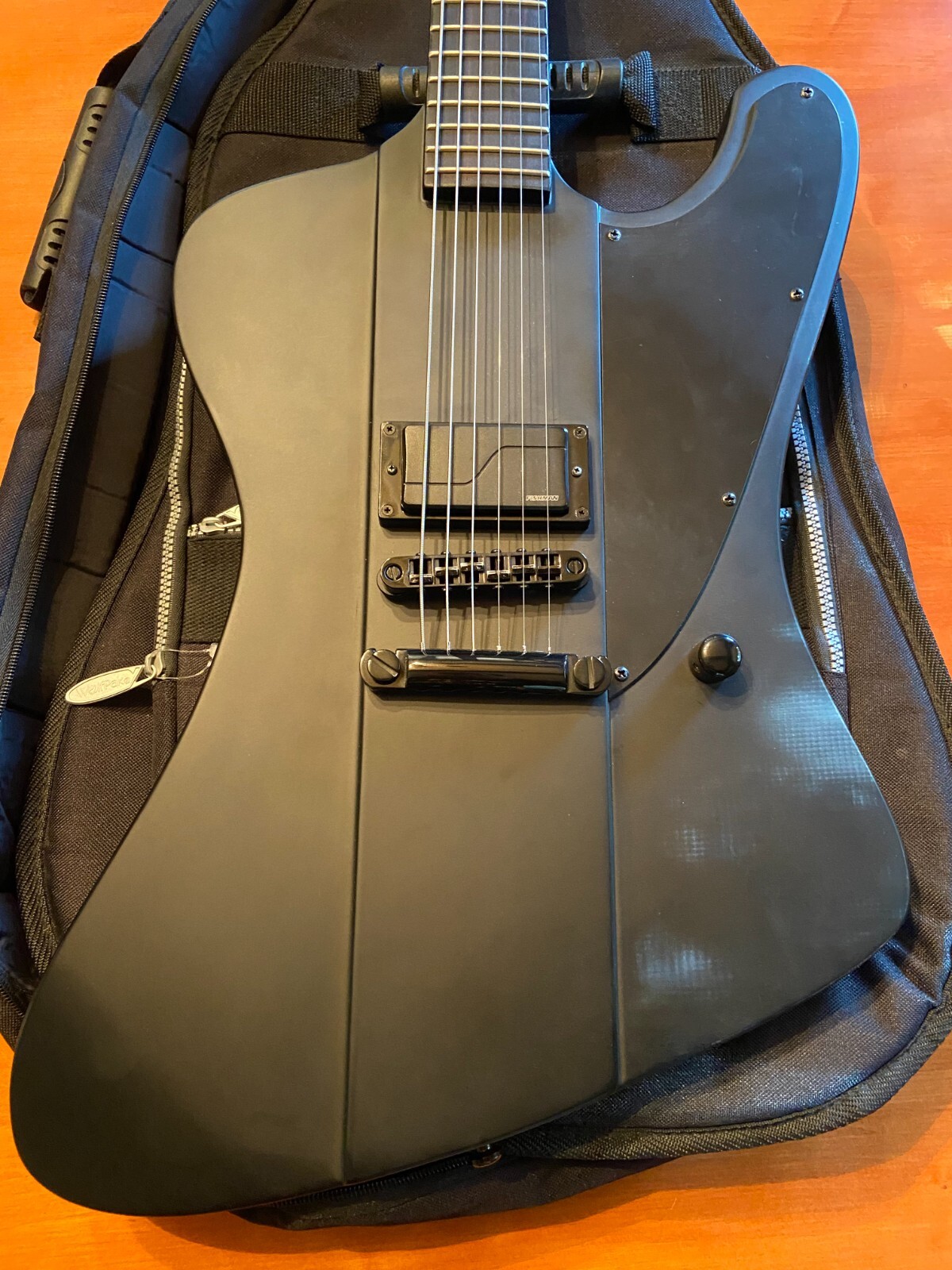ESP LTD Phoenix Black Metal Excellent Condition with Fishman Bridge Pickup 
