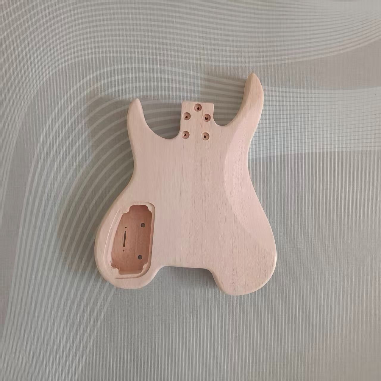 DIY Headless Electric Guitar Kit Genuine Maple Neck Mahogany Body Rosewood FB