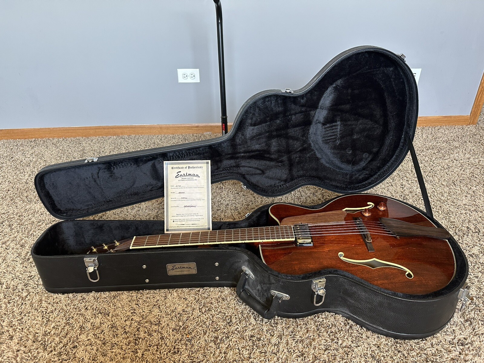 Eastman AR403CE Archtop Hollowbody – Natural – with Case
