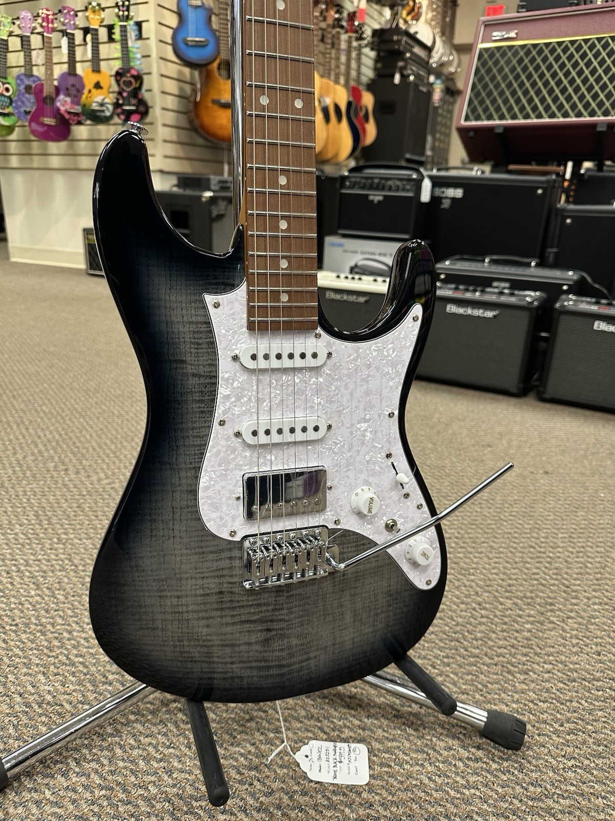 Ibanez Standard AZ22S1F Electric Guitar – Transparent Black Sunburst