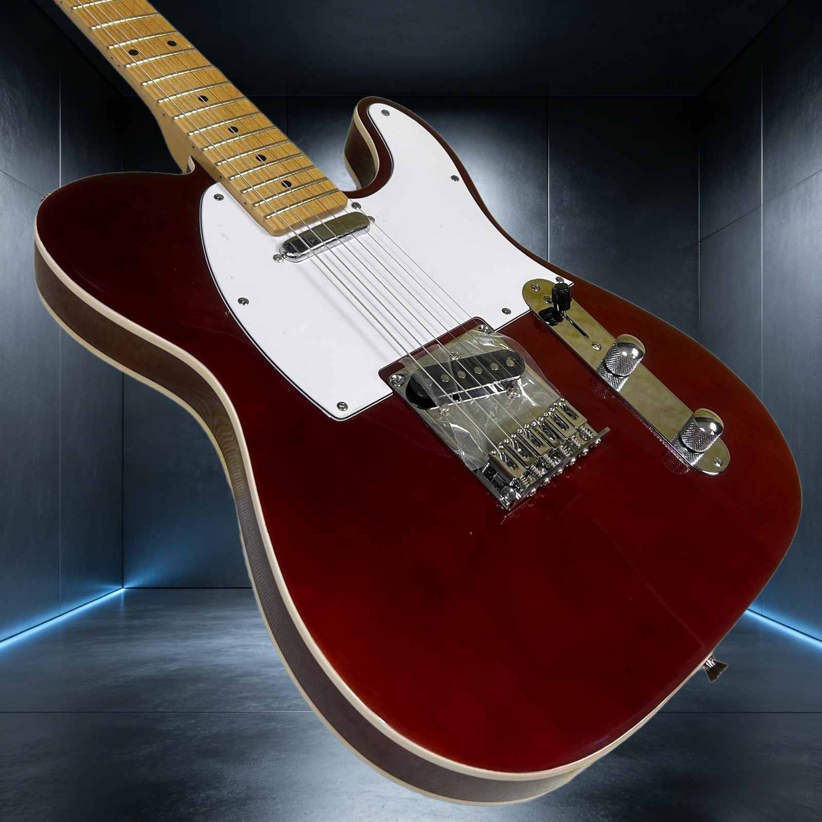Electric Guitar Maple Fretboard Double Binding Wine Red Color Tele Guitar