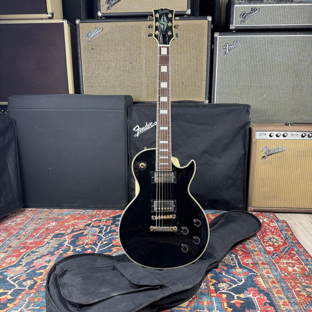 Fernandes/Burny RLC-55 Les Paul Custom Black – 1998