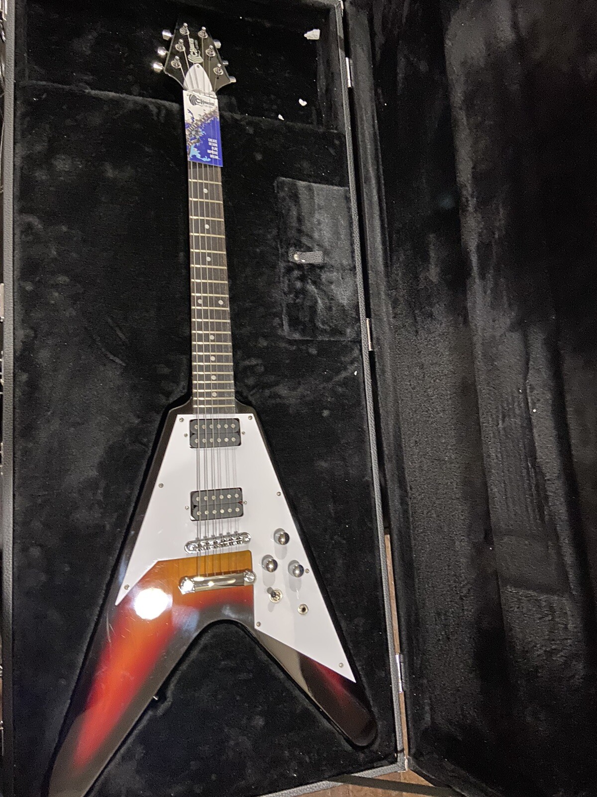 Electric Guitar Vilches Guitars Flying Style Sunburst w/HardCase