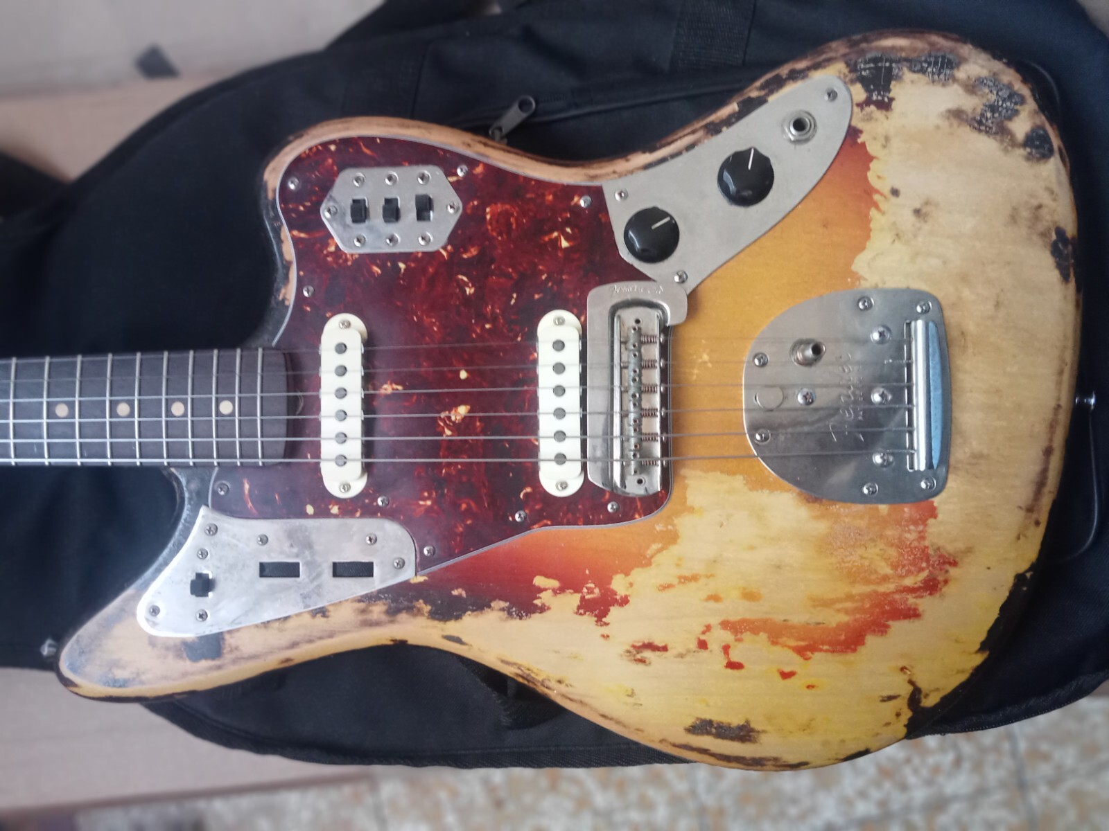 1963 Fender Jaguar Vintage Pre-CBS Offset Guitar Sunburst