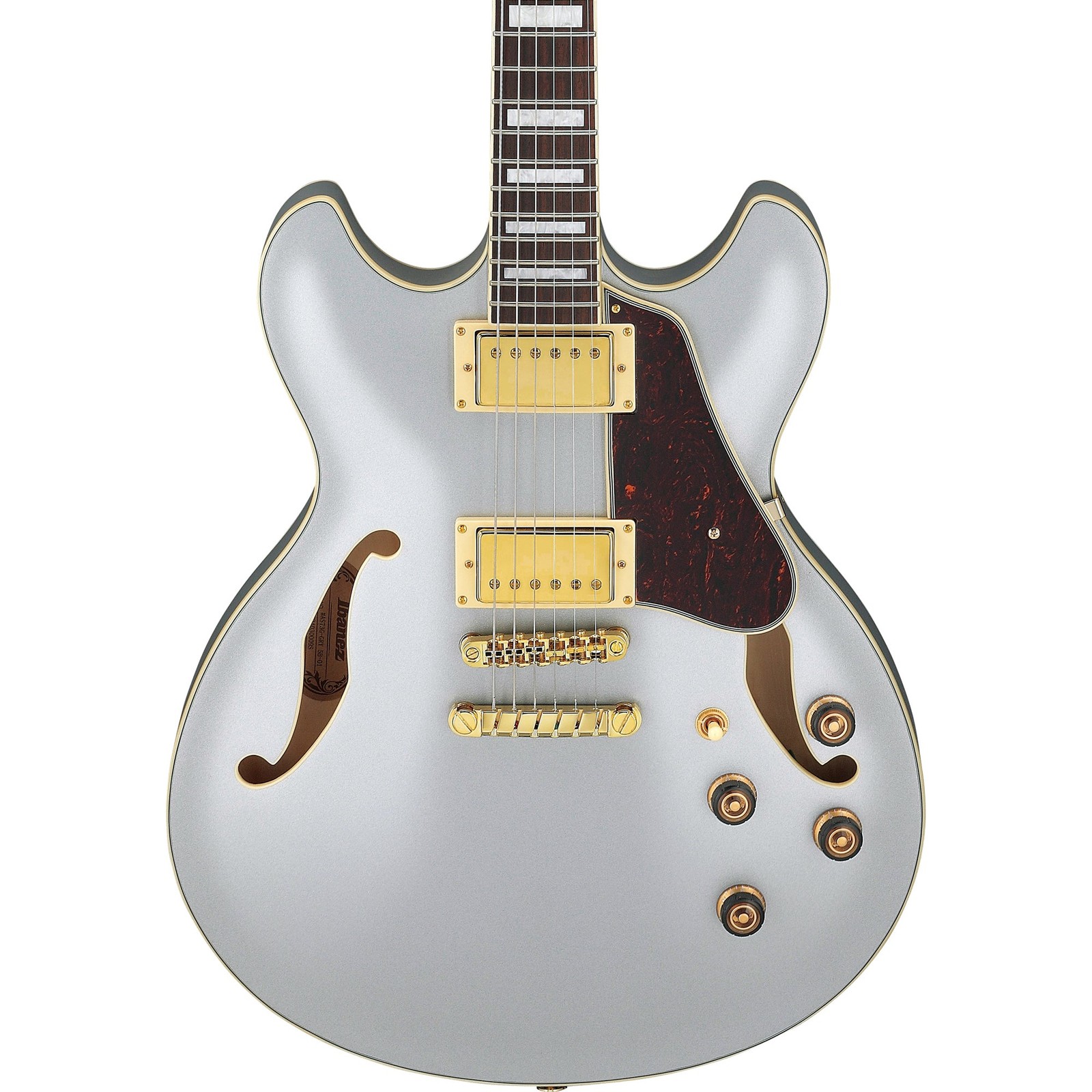 Ibanez AS73G Artcore Semi Hollow Electric Guitar – Moonstone Silver Flat