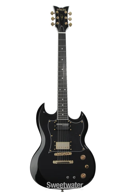Schecter ZV-H6LLYW66D-S Zacky Vengeance Signature Electric Guitar – Gloss Black
