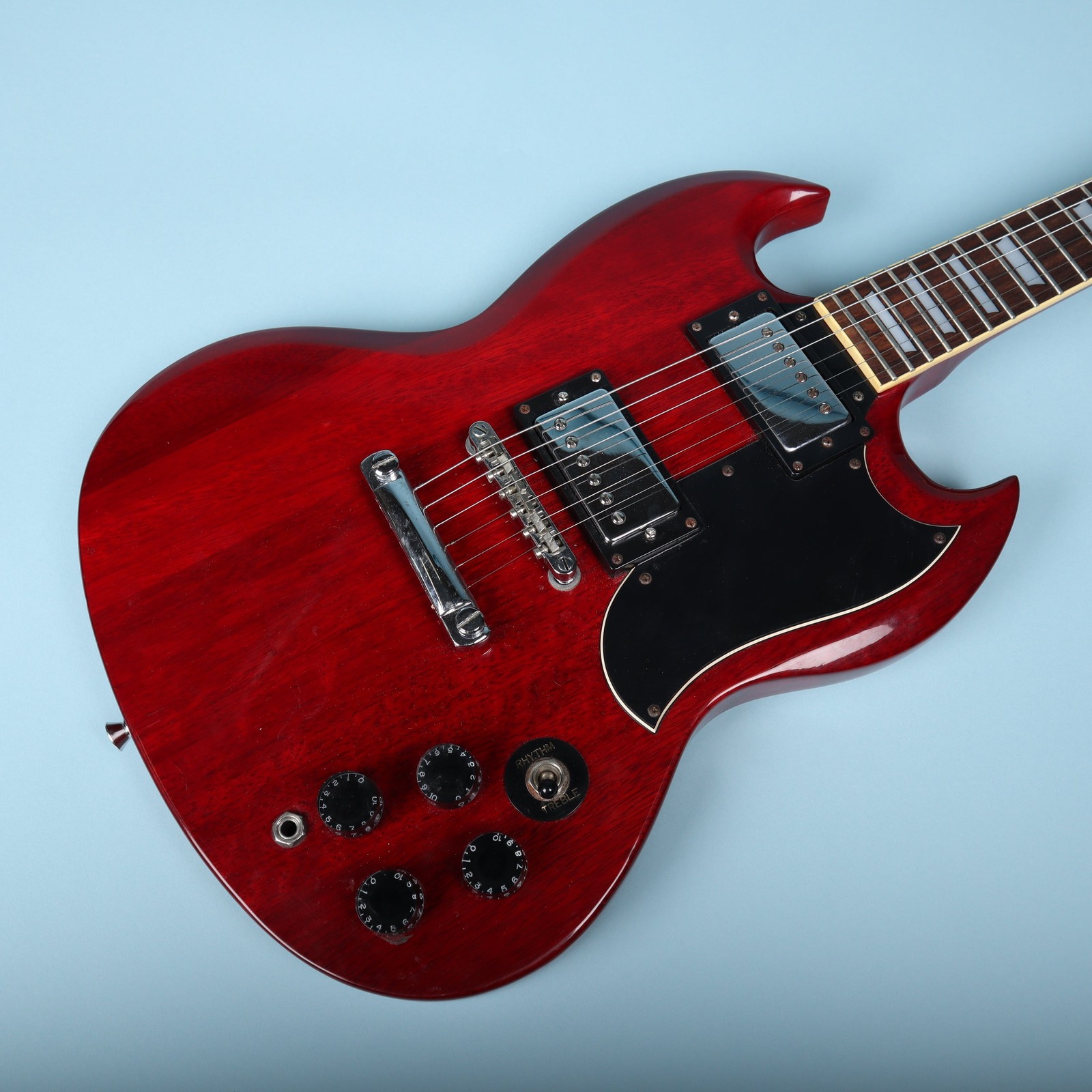 1996 Samick Artist Series SG Electric Guitar Cherry Red