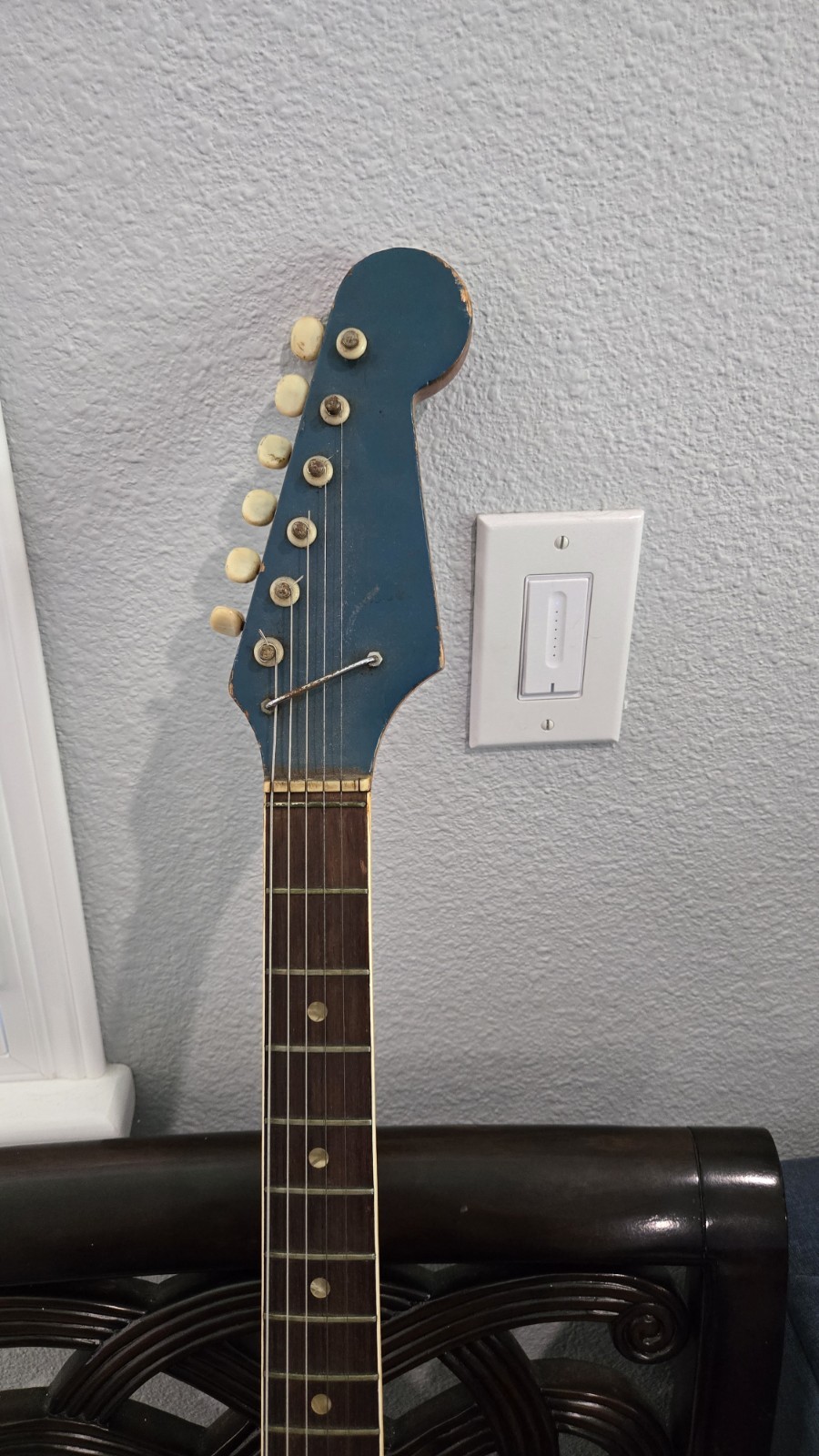 Vintage 1960s Kawai Telstar Electric Guitar Blue MIJ Japan Working