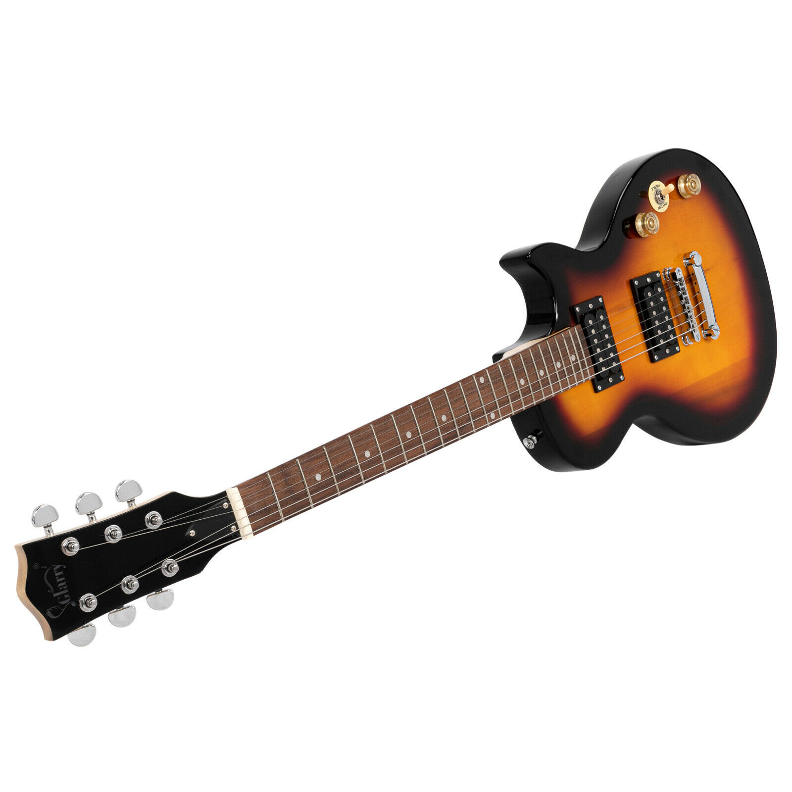 39″Solid Basswood Electric Guitar HH Pickups Laurel Fingerboard W/Bag Strap Pick