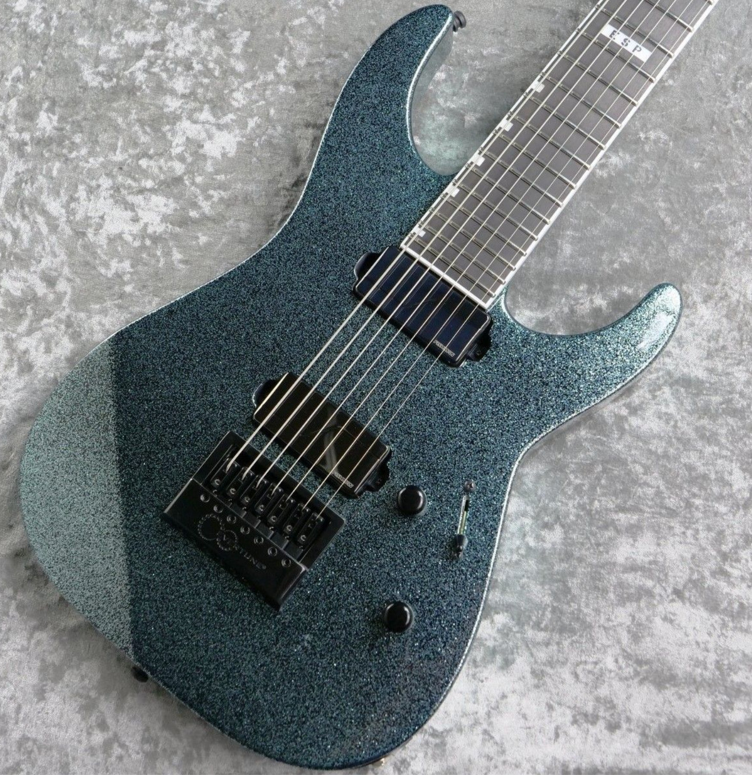 New! ESP E-II M-II 7B ET Granite Sparkle Electric guitar 7 strings gig bag JAPAN