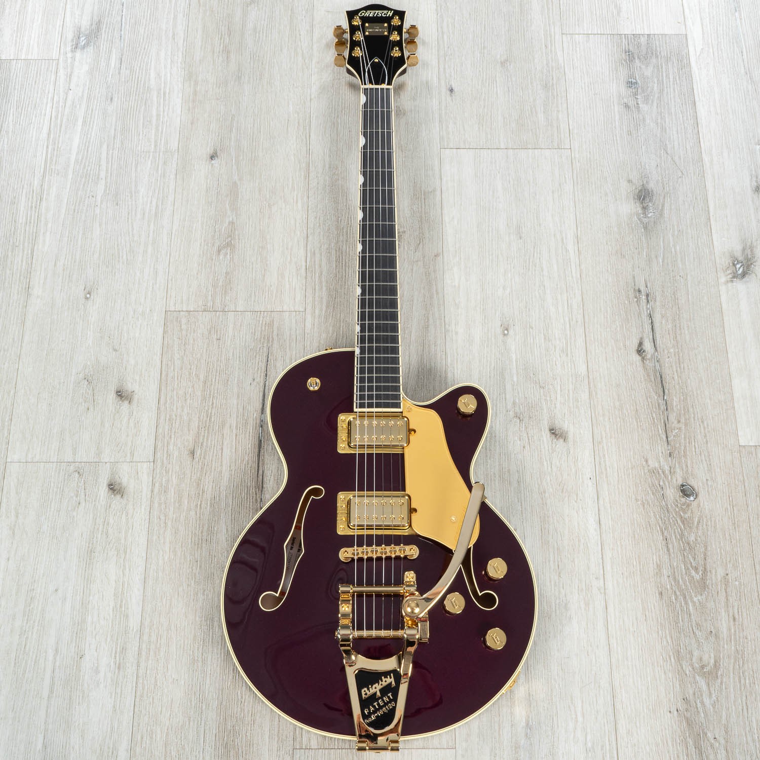 Gretsch Professional Broadkaster Jr. LX Center Block Guitar, Blackberry