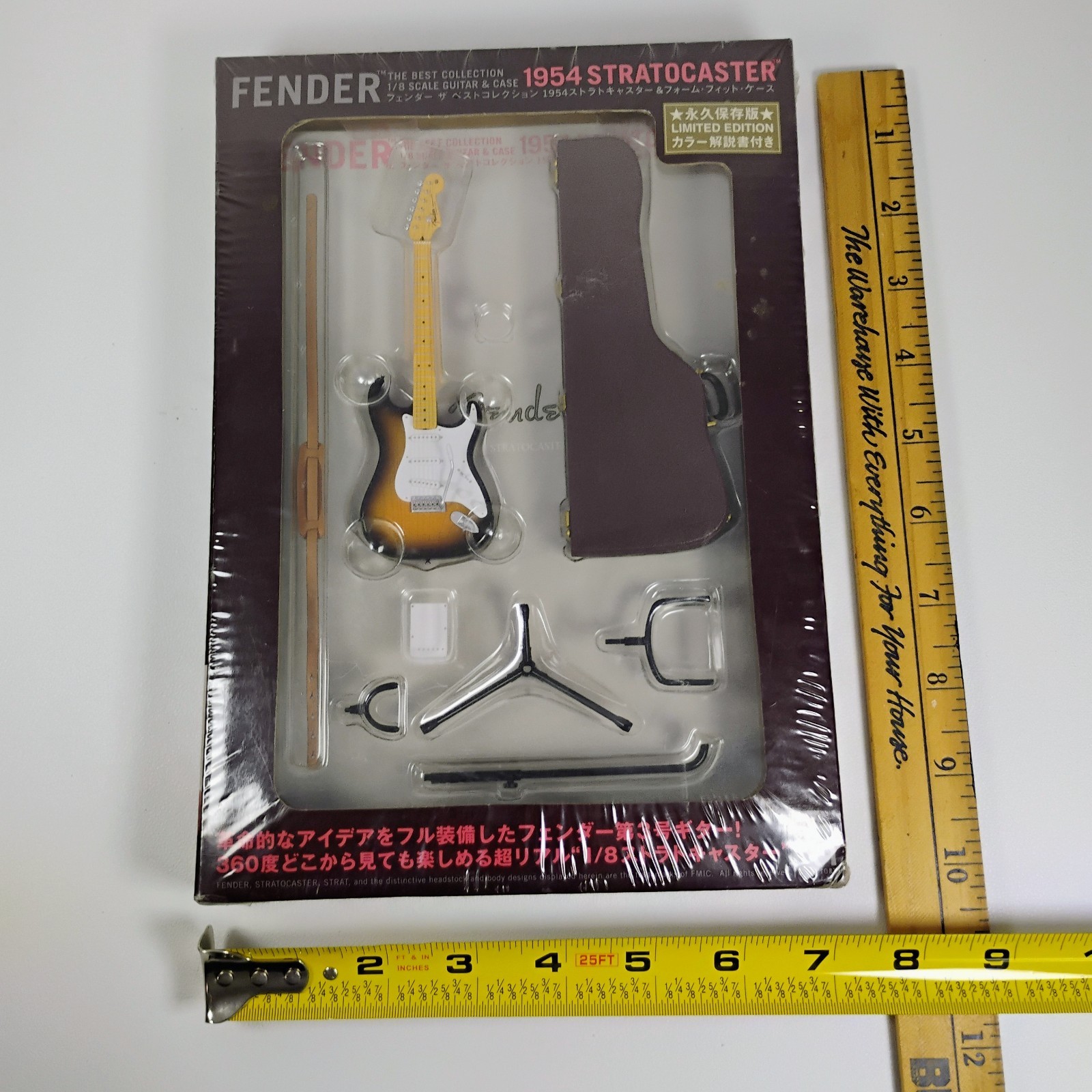 Rare 1954 Stratocaster Fender 1/8 Scale Limited Japanese Guitar Model NIP