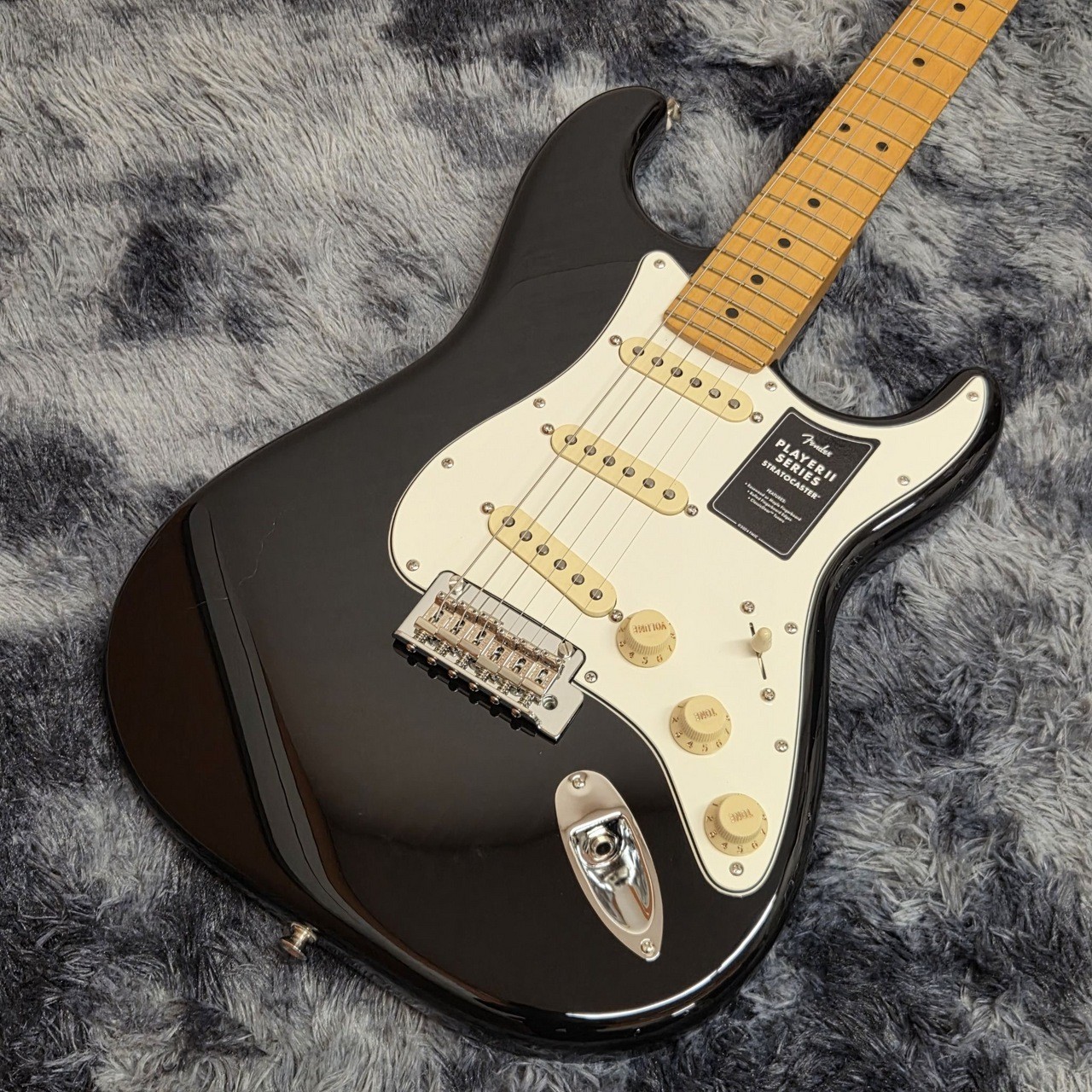 Fender Player II Stratocaster Black Electric Guitar with Gig Bag