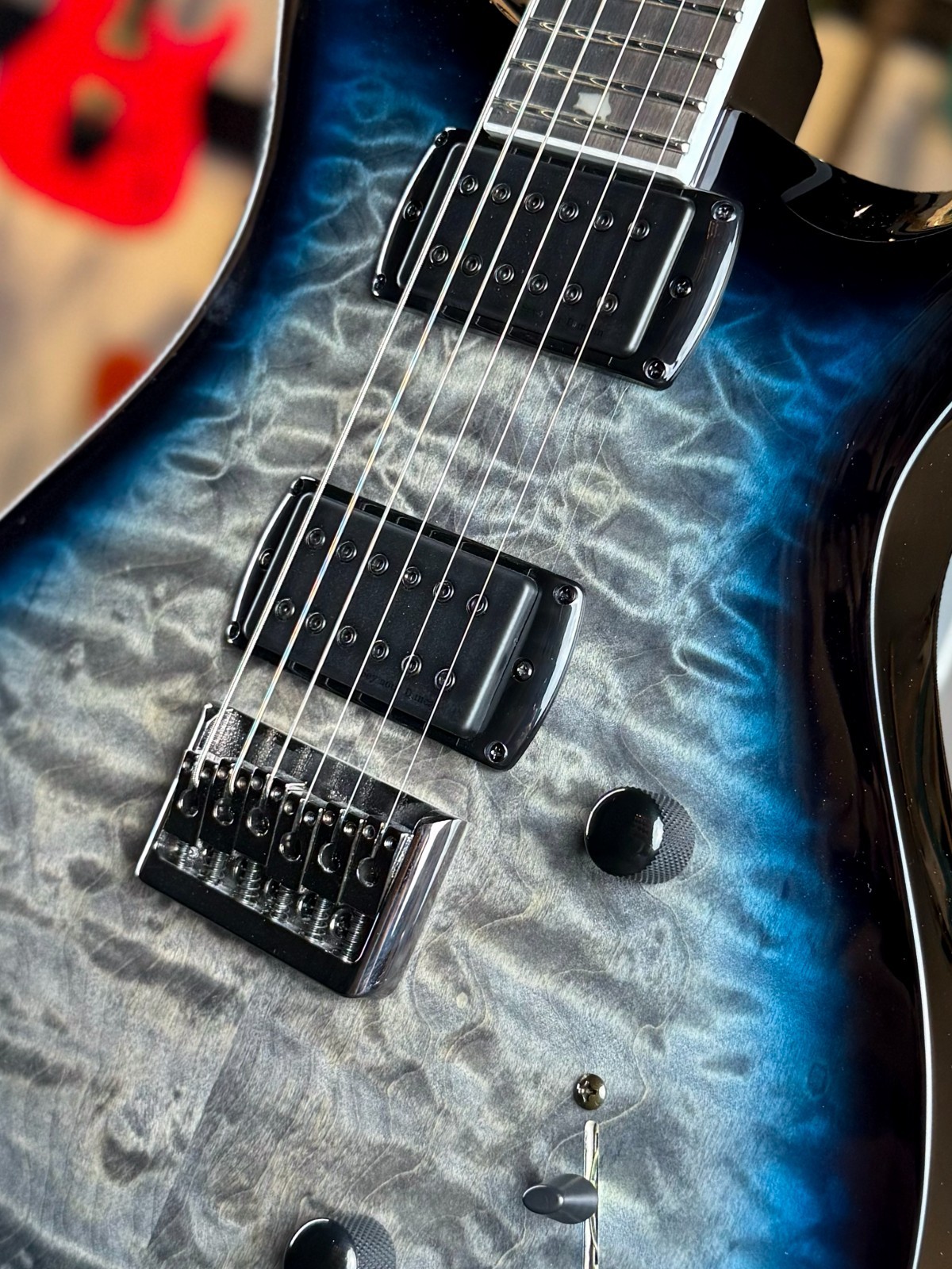 PRS SE Mark Holcomb – Holcomb Blue Burst – Quilt Maple