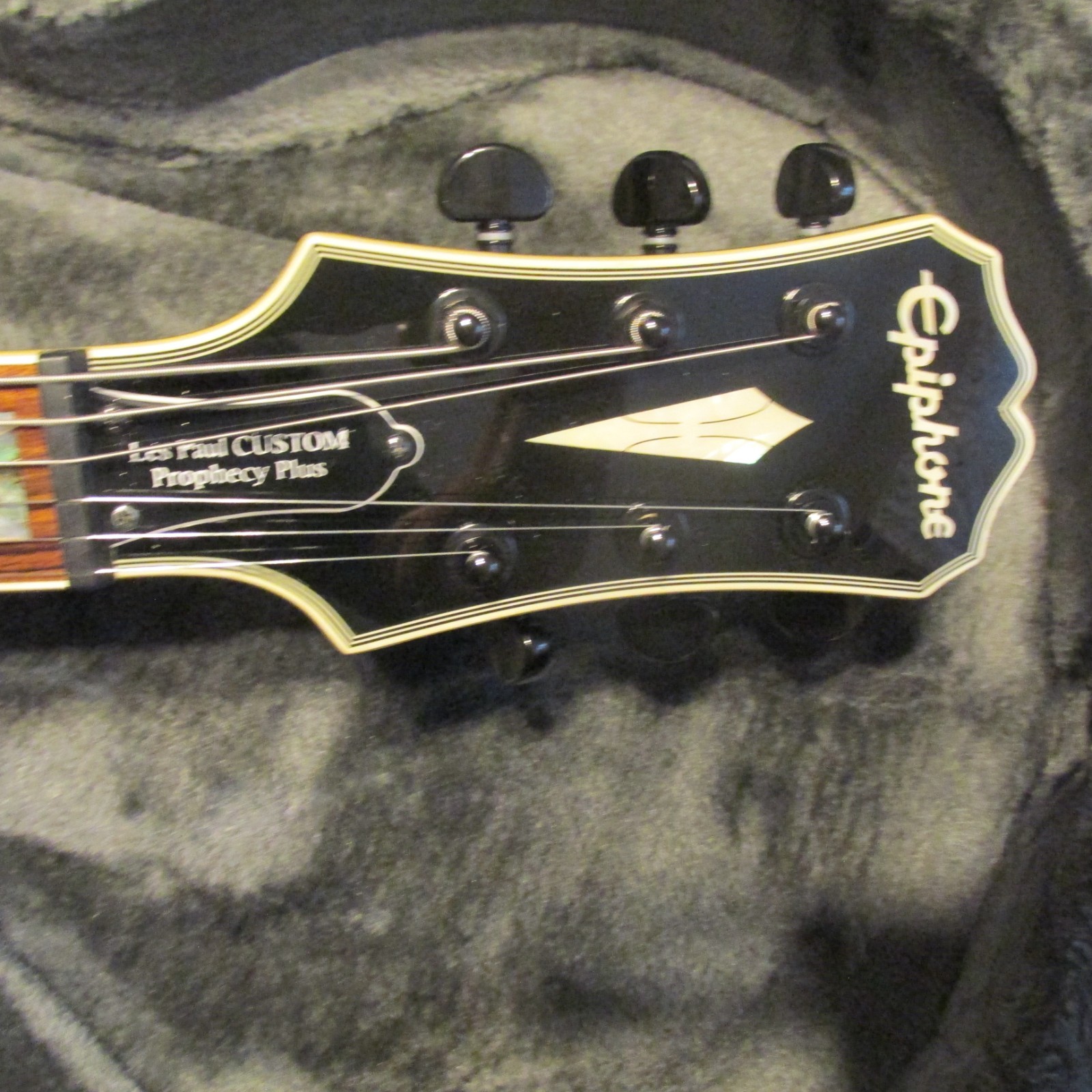 Les Paul Custom Prophecy Plus Epiphone Shop Original Case Black/Green