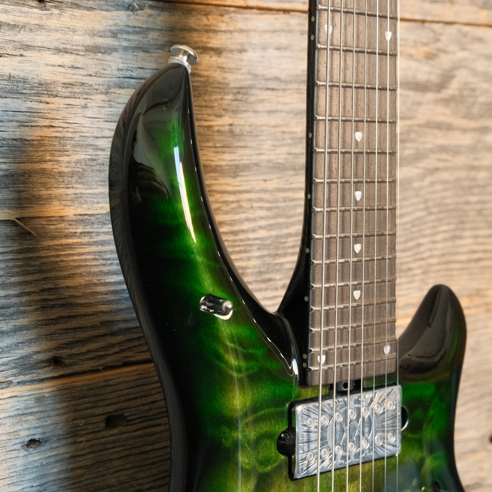 Ernie Ball Music Man BFR Majesty 7 7-String Electric Guitar – Malachite
