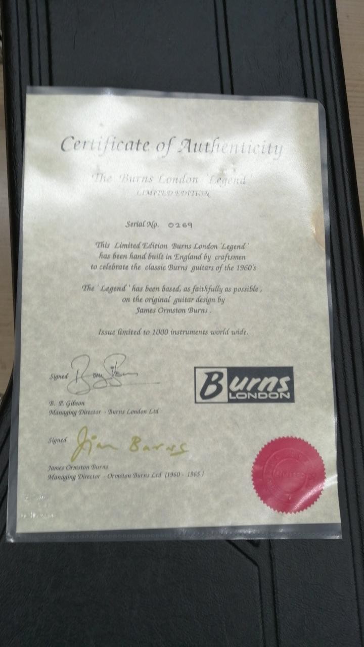 BURNS The Burns London Legend Electric Guitar