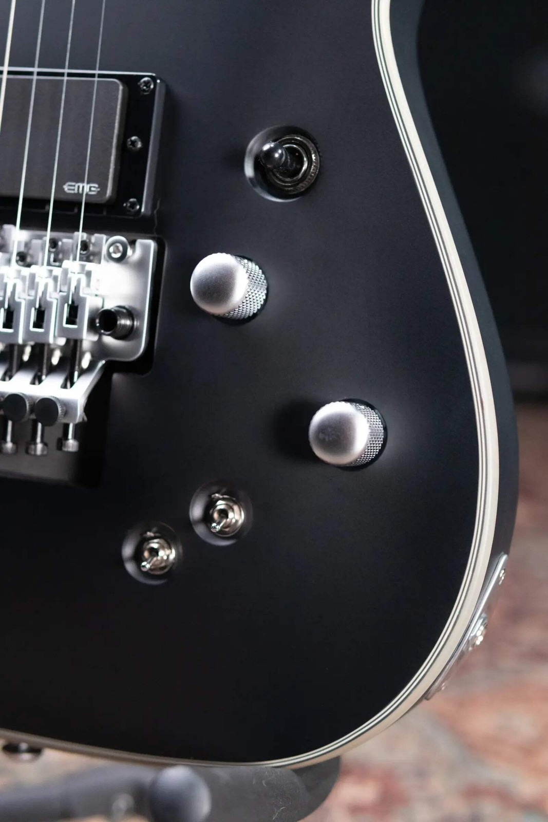 Schecter Damien Platinum-6 FR S Electric Guitar – Satin Black