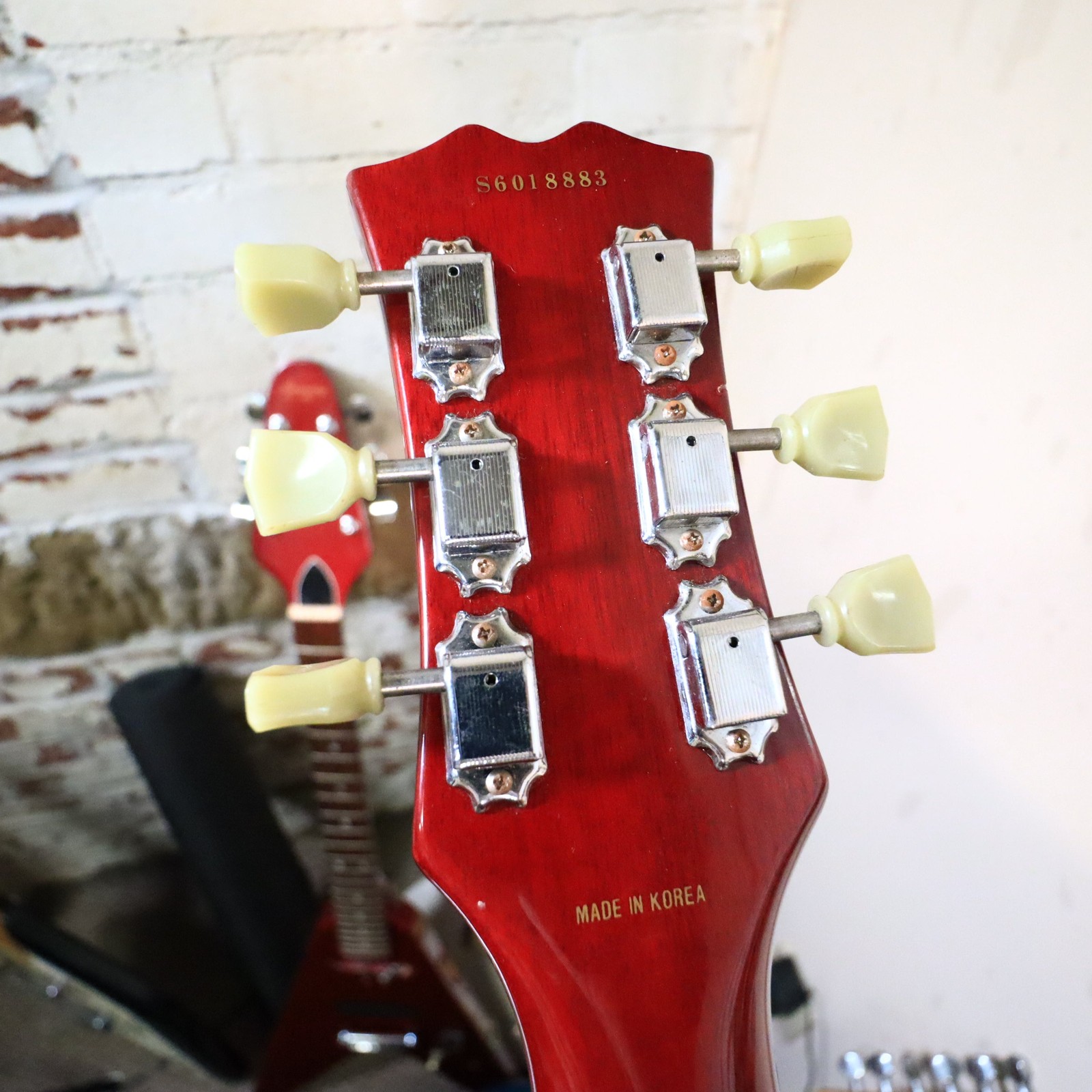 1996 Samick Artist Series SG Electric Guitar Cherry Red