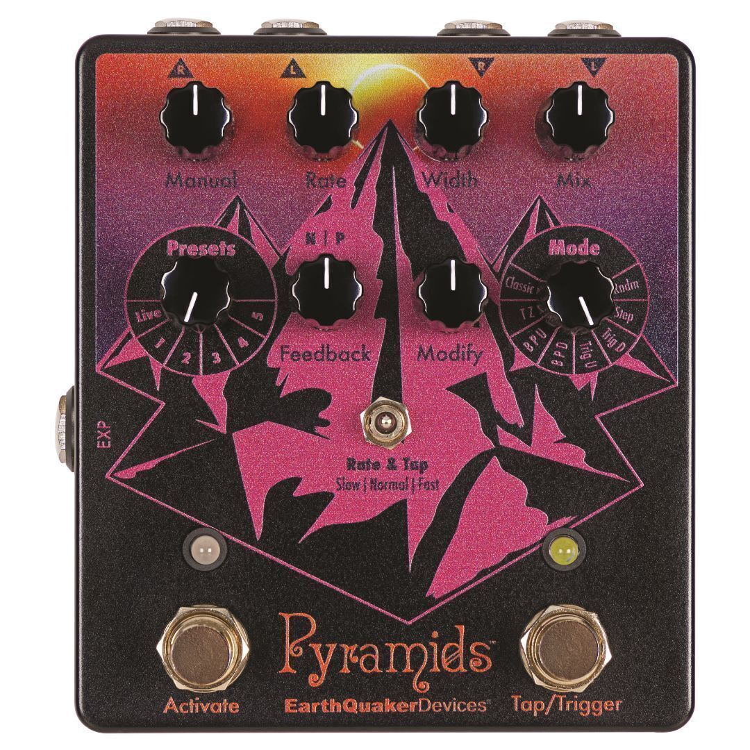 EarthQuaker Devices Pyramids Stereo Flanging Device Solar Eclipse