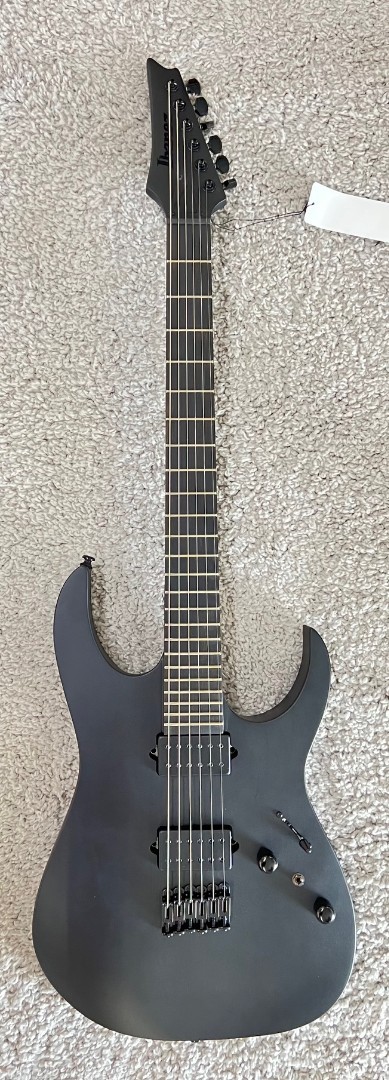 Ibanez RG Iron Label Electric Guitar Flat Black, Model RGRTB621BKF