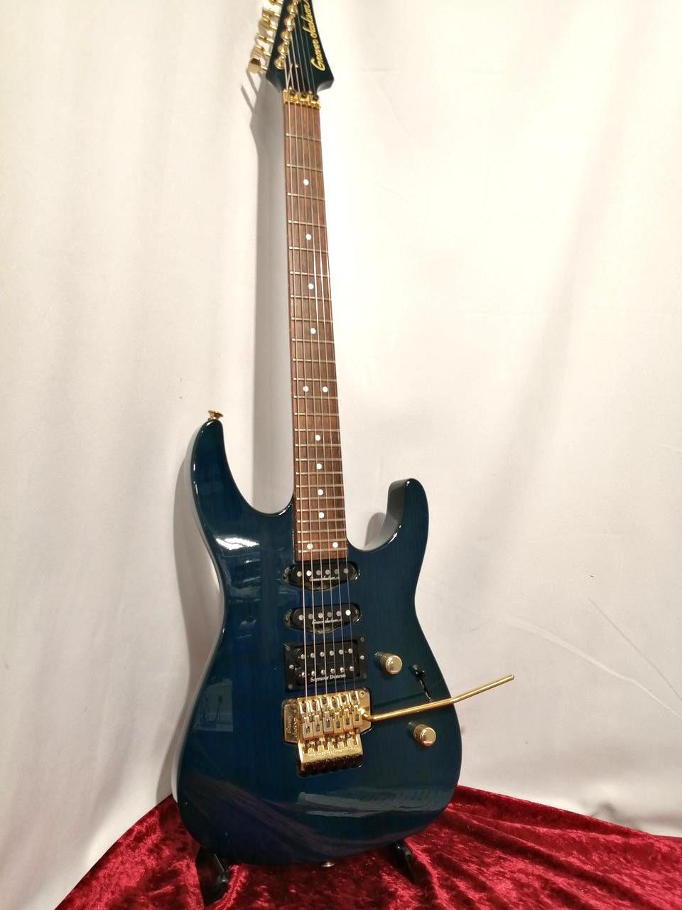 GROVER JACKSON SOLOIST SEE THROUGH BLUE Used Electric Guitar [652]