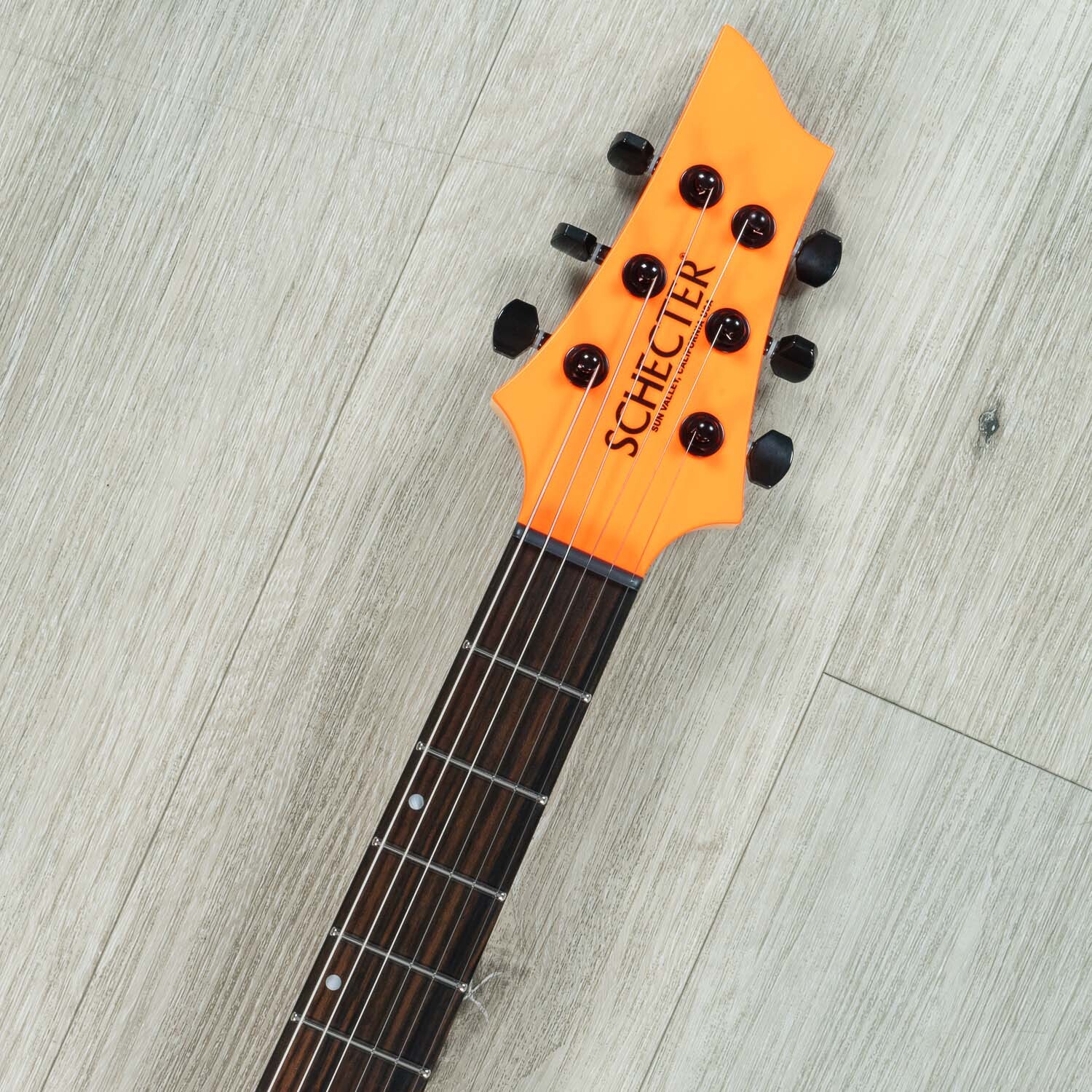 Schecter USA Sunset Extreme Guitar, Apocalypse Pickups, Neon Orange Satin