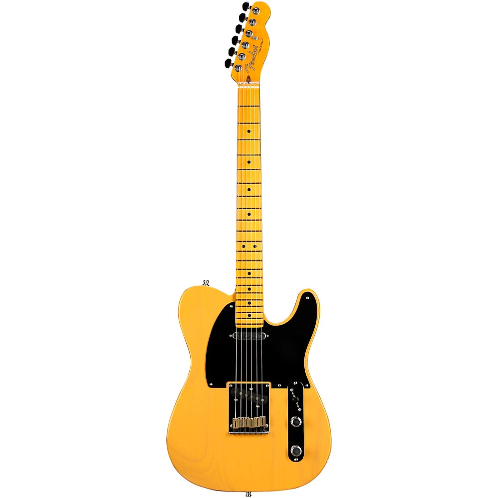 Fender American Ultra Luxe Vintage ’50s Telecaster Mpl FB Guitar Bttersctch Blnd