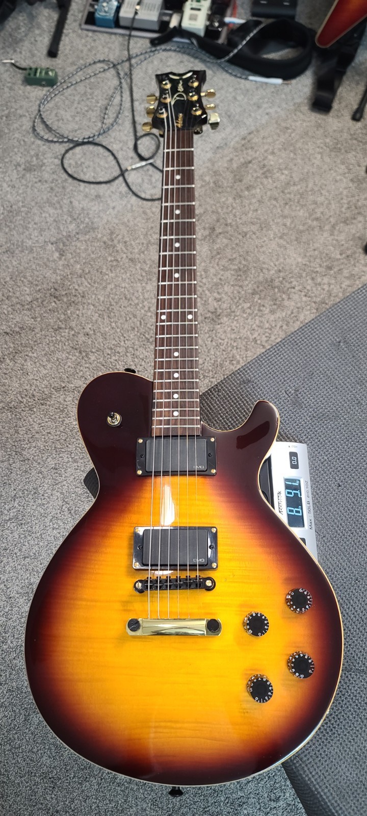 Dean Evo Deluxe EMG 81-85 Active Pickups! Maple Flame Top, Excellent Guitar!