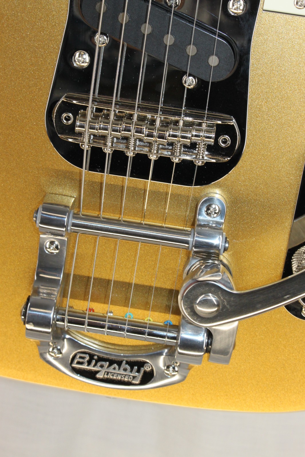 Squier Classic Vibe Custom Tele Bigsby Electric Guitar -Aztec Gold