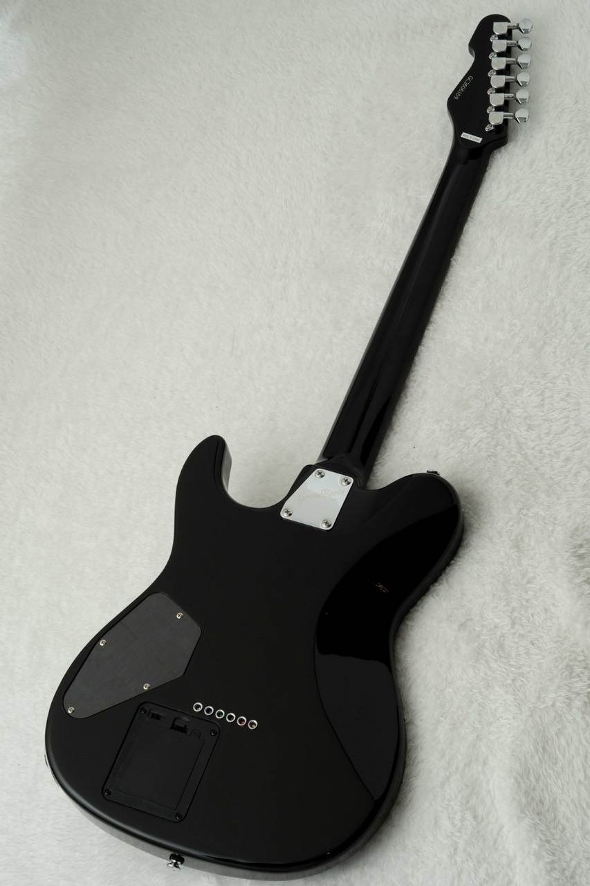 GrassRoots G-THROBBER-Neon Black Green Neon Electric Guitar From Japan