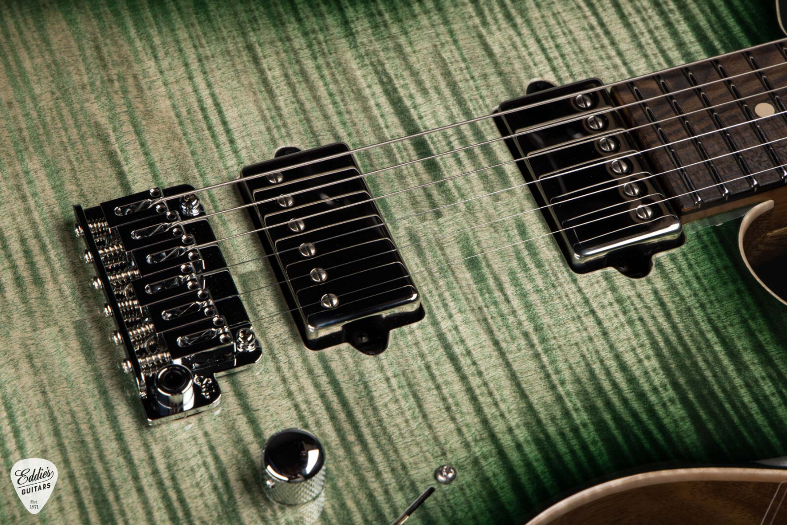 Suhr Modern T Black Limba – Faded Trans Green Burst #86002