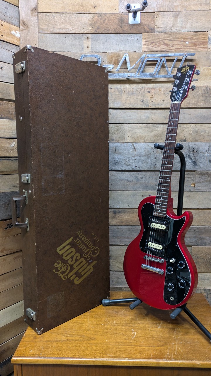 Gibson Sonex 180 Deluxe Metallic Red Vintage Electric Guitar w/ OHSC